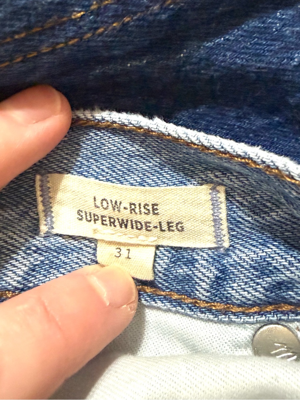 Madewell Low-Rise Superwide Leg Jeans - Picture 6 of 7